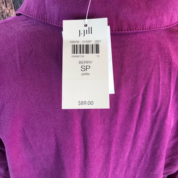 J. Jill  Long-Sleeve 1/2 Button Down Tunic  Collar - Picture 5 of 8